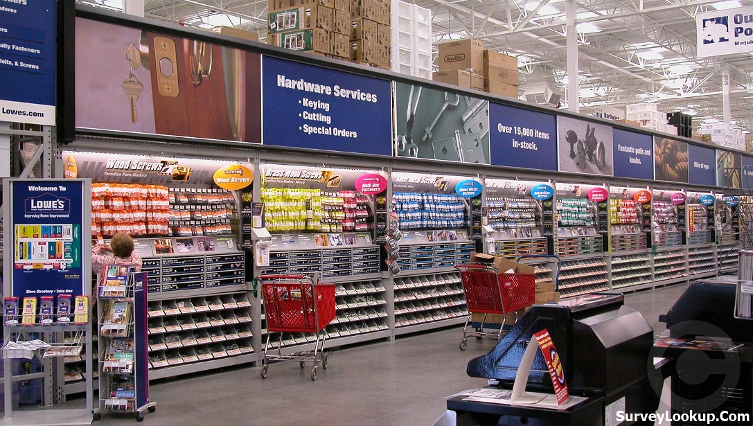 inside the lowes store