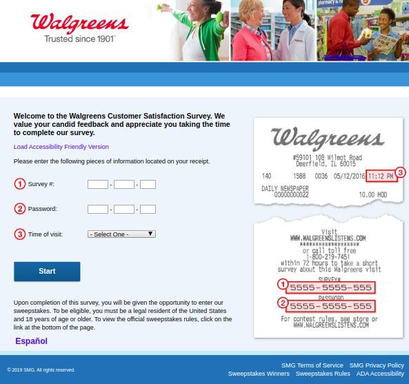 Www.Walgreenslistens.Com Homepage