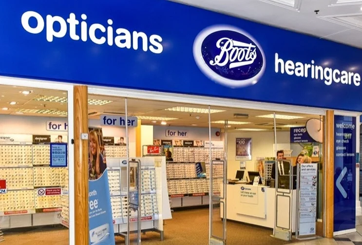 boots opticians store front