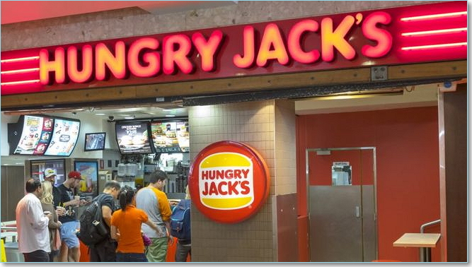 Hungry jack's restaurant inside